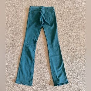 Rich & Skinny Flared Denim Sz 27 Dark Hunter Green *vintage